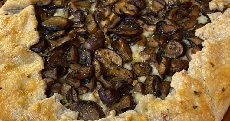 Rustic Mushroom and Gruyere Galette